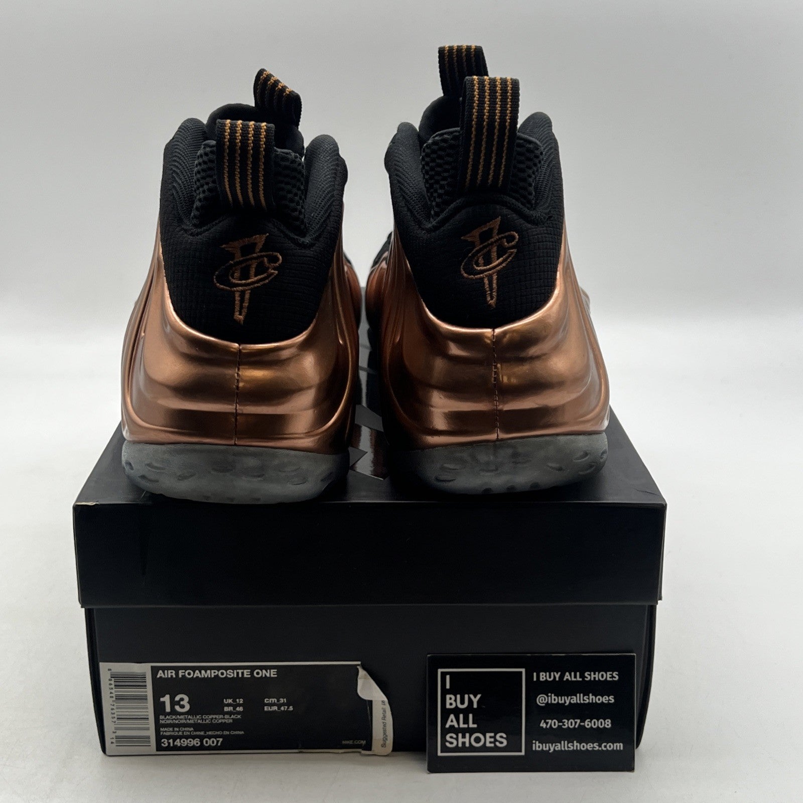 Size 13 - Nike Air Foamposite One 2017 Copper (314996-007)