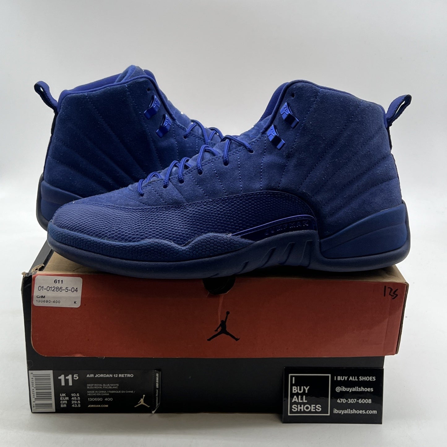 Size 11.5 - Air Jordan 12 Retro Deep Royal (130690-400)