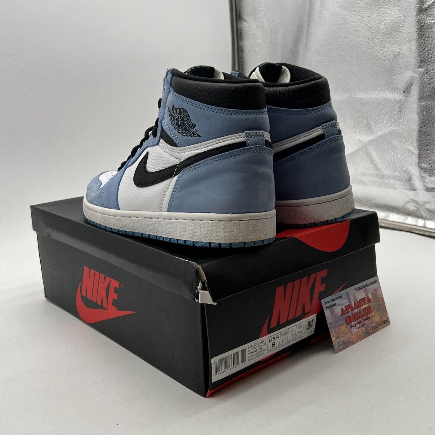Size 8 - Air Jordan 1 Retro OG High University Blue (55088-134)