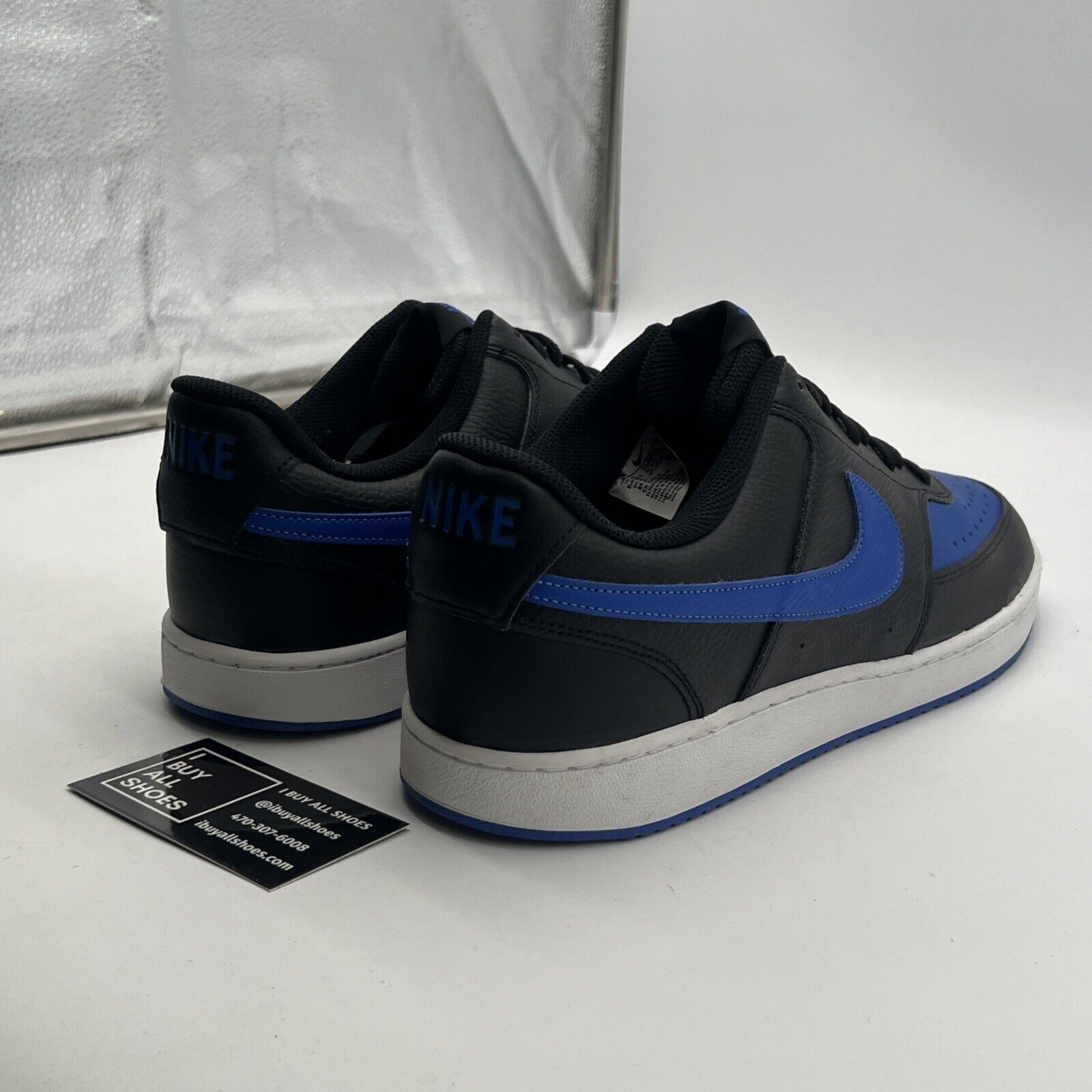 Size 14 - Nike Court Vision Low Black Game Royal (DM8681-001)