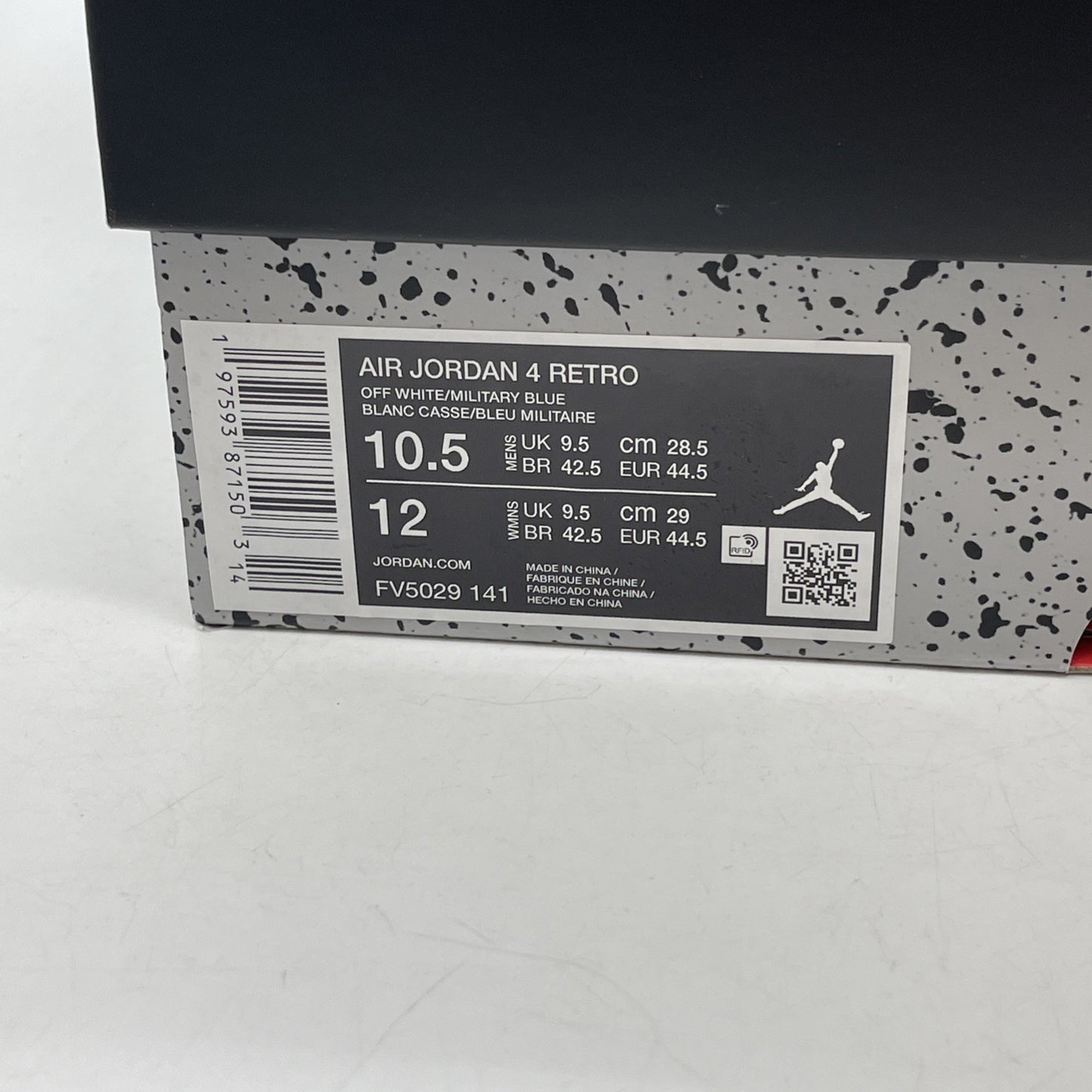 Size 10.5 - Air Jordan 4 Retro 2024 Military Blue Grey Suede (FV5029-141)