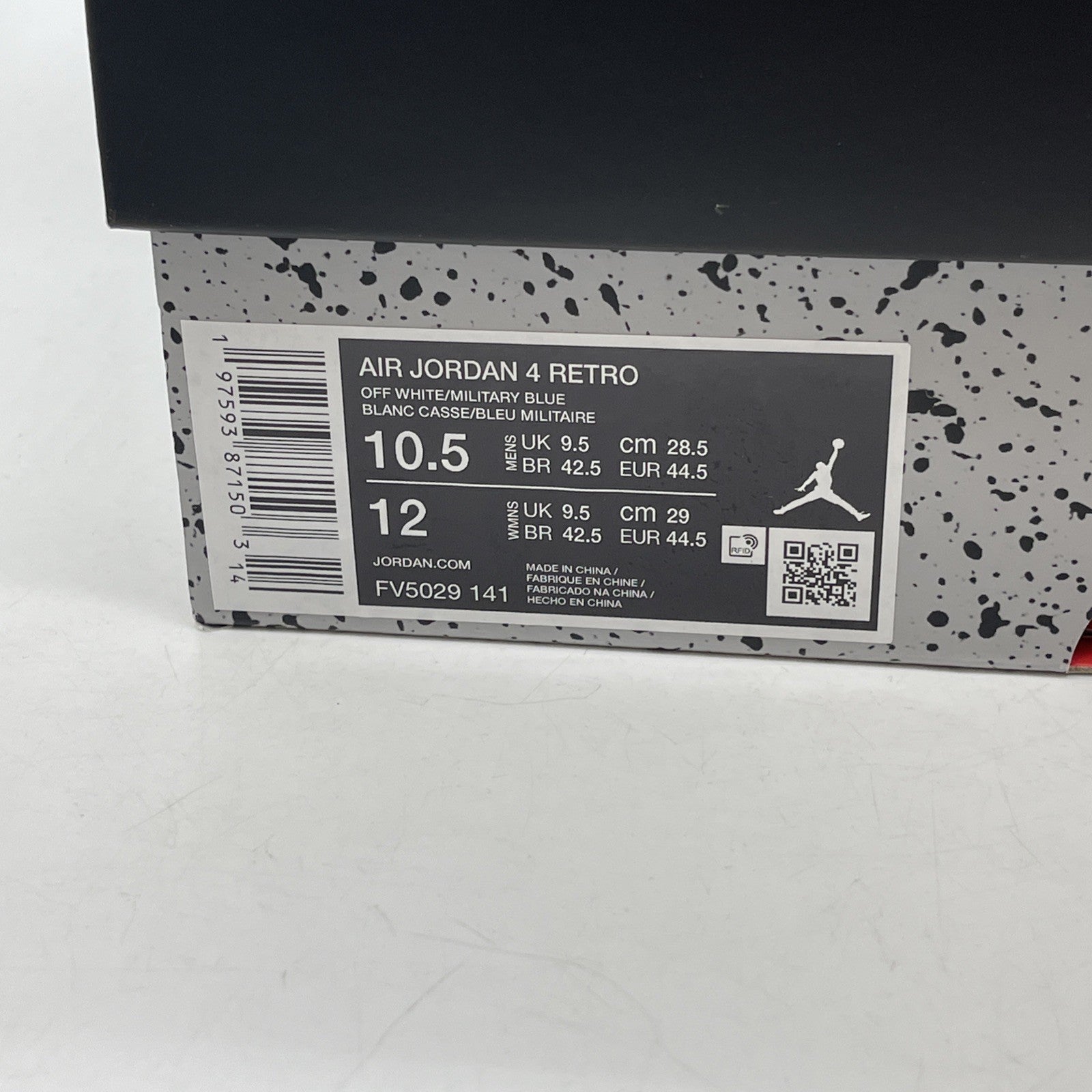 Size 10.5 - Air Jordan 4 Retro 2024 Military Blue Grey Suede (FV5029-141)