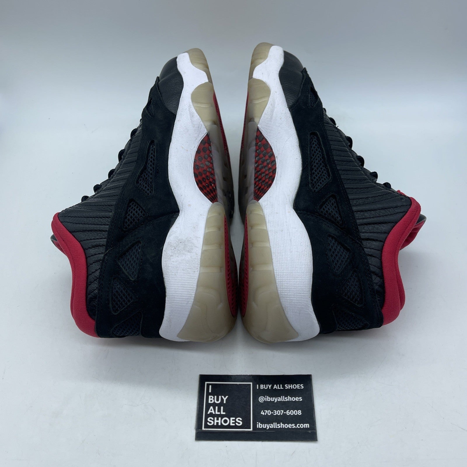 Size 11.5 - Air Jordan 11 Retro IE 2021 Low Bred Black Suede (919712-023)