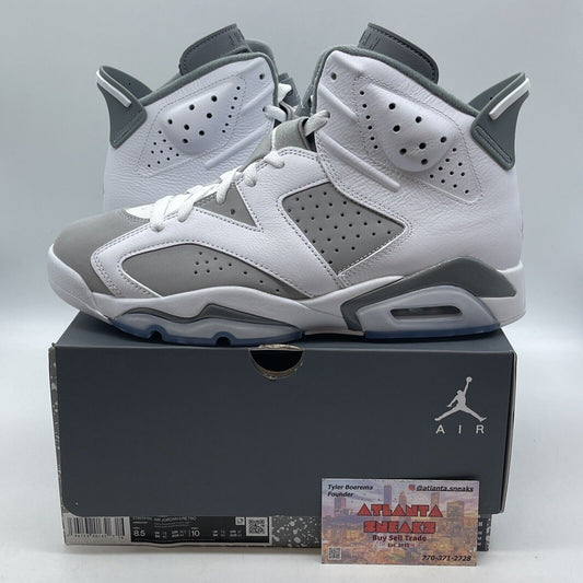 Size 8.5 - Jordan 6 Retro Low Cool Grey Suede White  Leather (CT8529-100)