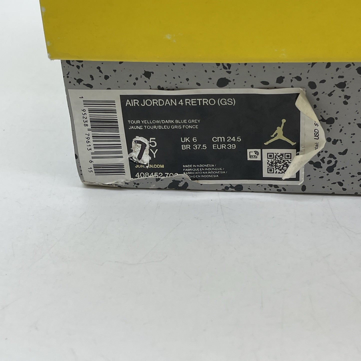 Size 7.5Y - Air Jordan 4 Retro GS Tour Yellow 2021 Suede Leather (408452700)
