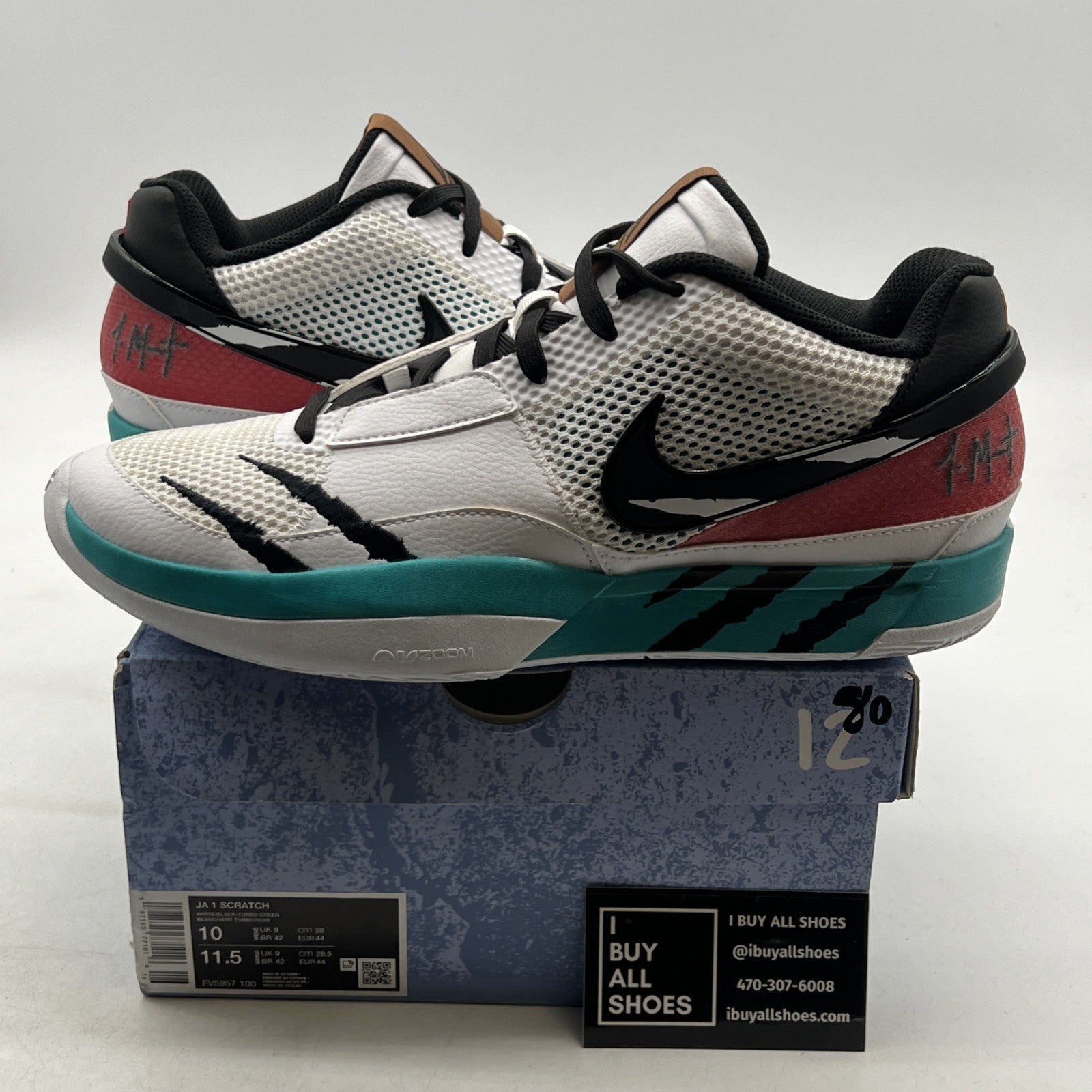 Size 10 - Nike Ja 1 Reverse Scratch (FV5957-100)
