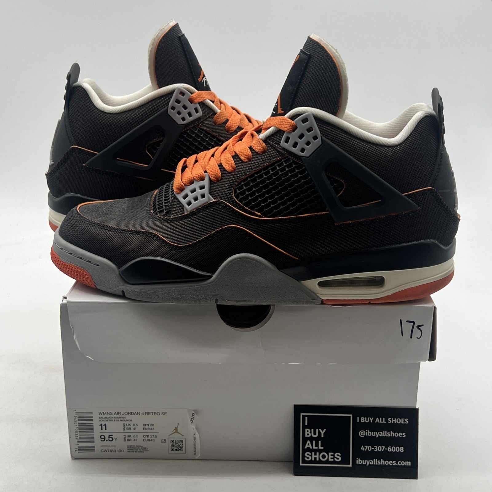 Size 11 - Air Jordan 4 Retro Starfish W (CW7183-100)