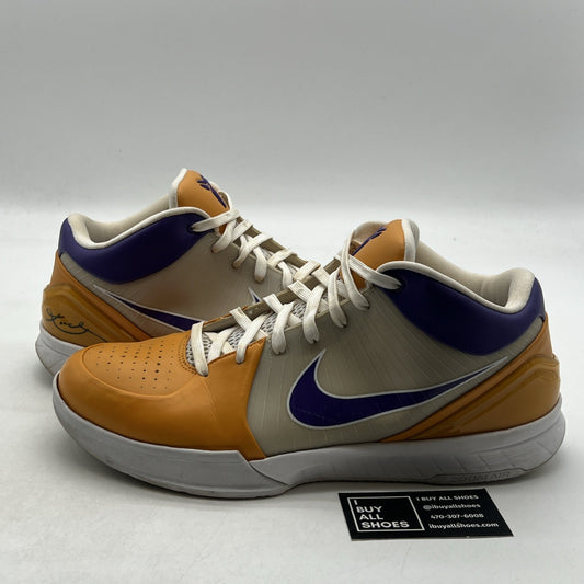 Size 13 - Nike Zoom Kobe 4 2009 Carpe Purple Black Yellow Leather (368655-991)