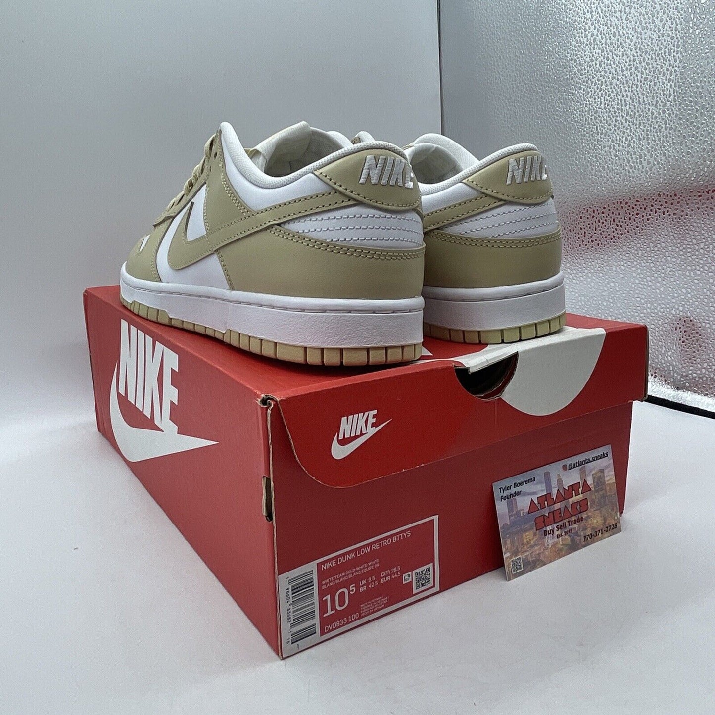 Size 10.5 - Nike Dunk Low Team Gold White Leather (DV0833-100)