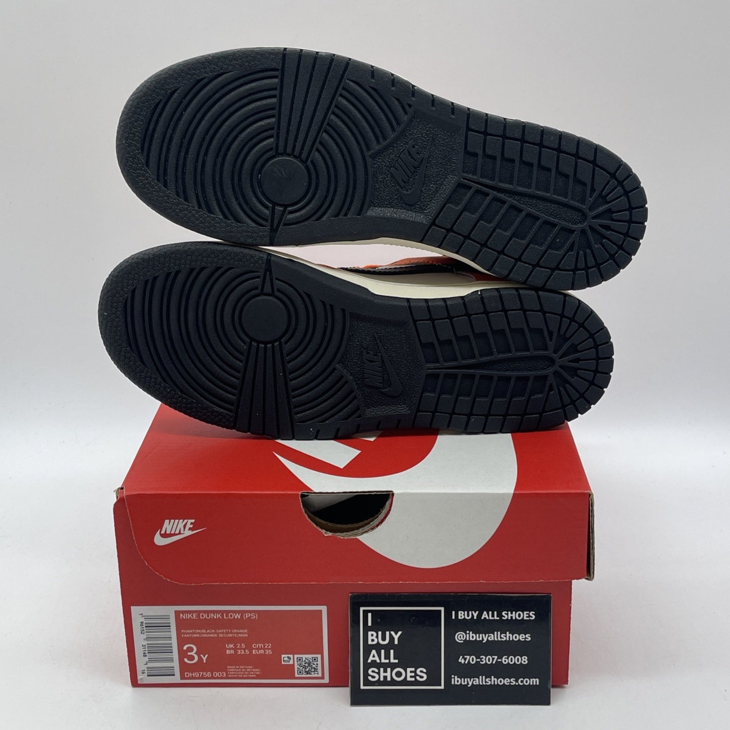 Size 3Y (PS) - Nike Dunk Low Halloween  Orange White Black (DH9756-003)