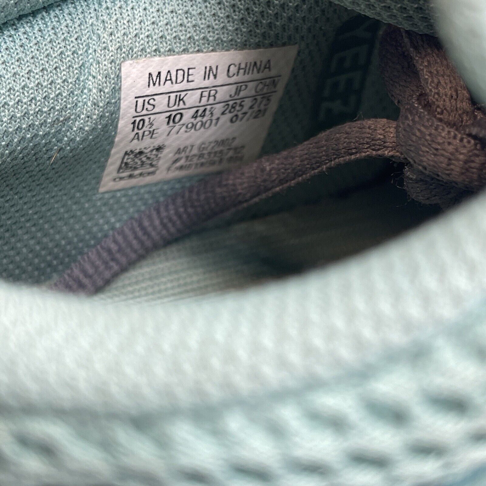 Size 10.5 - adidas Yeezy Boost 700 Faded Azure Blue Orange Suede Leather -GZ2002
