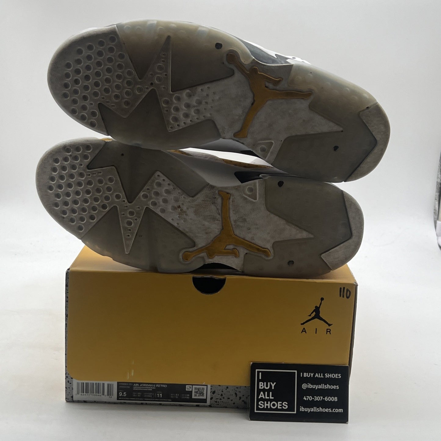 Size 9.5 - Air Jordan 6 Retro Yellow Ochre (CT8529-170)