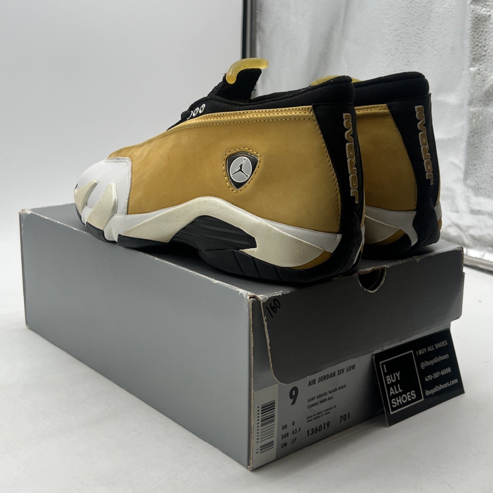 Size 9 - Air Jordan 14 OG Low Ginger 1999 (136019-701)