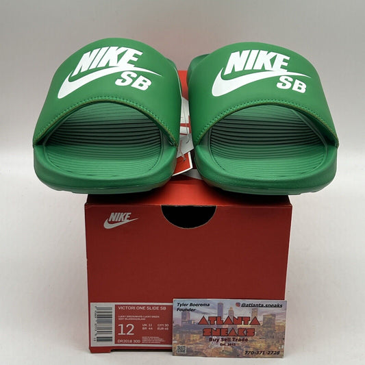 Nike Sb Slide Style:DR2018 Size:12 Color:Lucky Green Brand New Og All DS