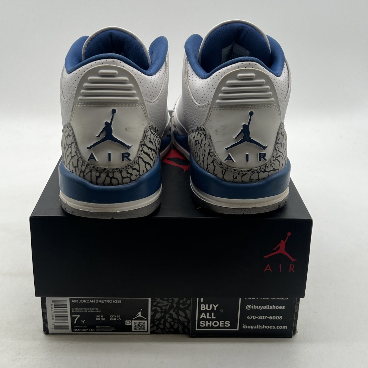 Size 7Y - Air Jordan 3 Retro Mid Washington Wizards (DM0967-148)