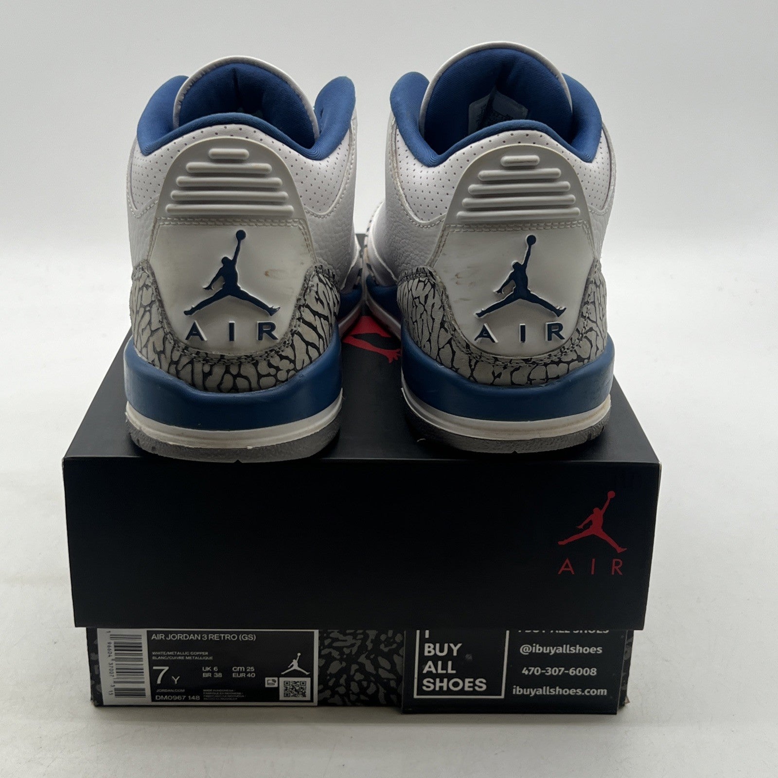 Size 7Y - Air Jordan 3 Retro Mid Washington Wizards (DM0967-148)