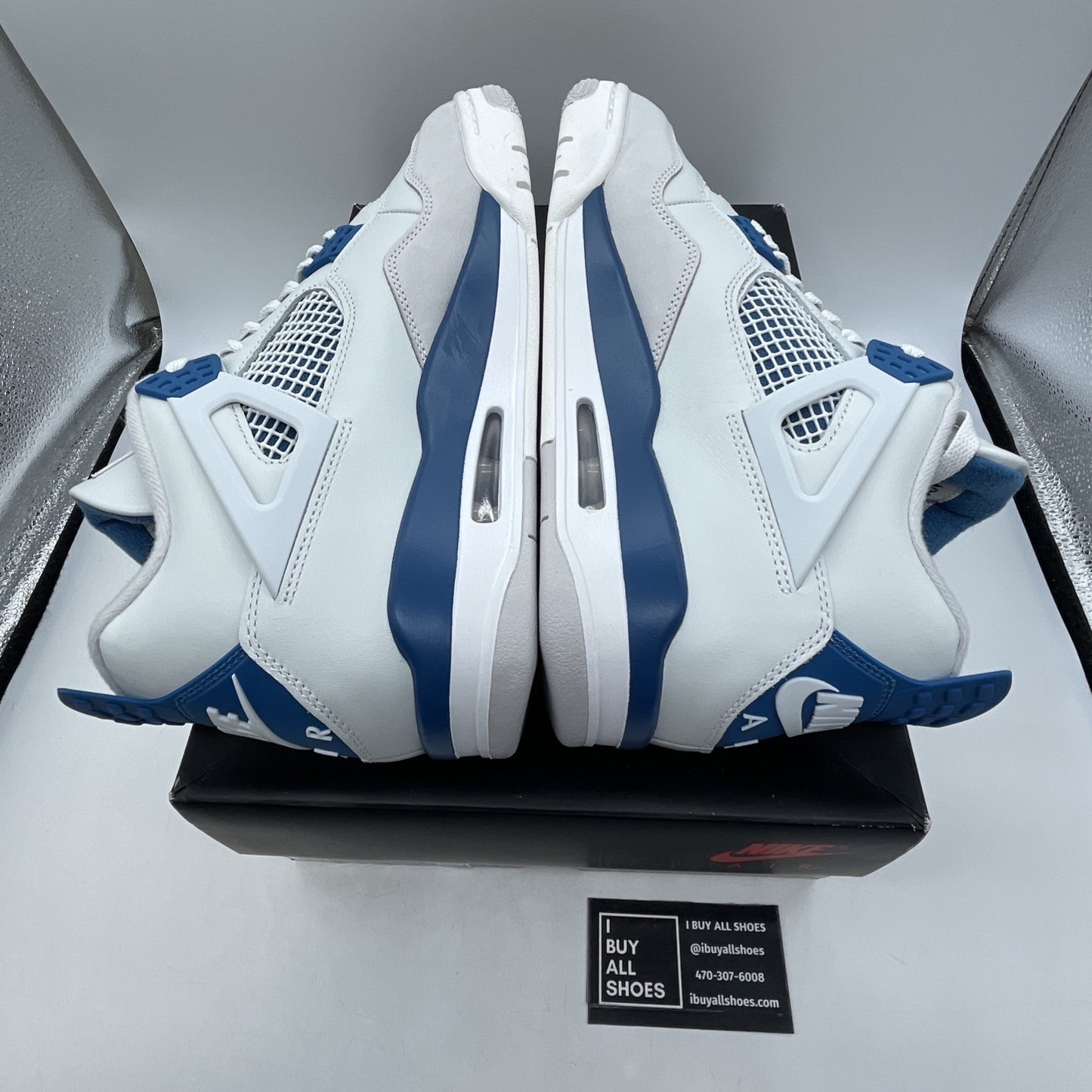 Size 10.5 - Air Jordan 4 Retro 2024 Military Blue (FV5029-141)
