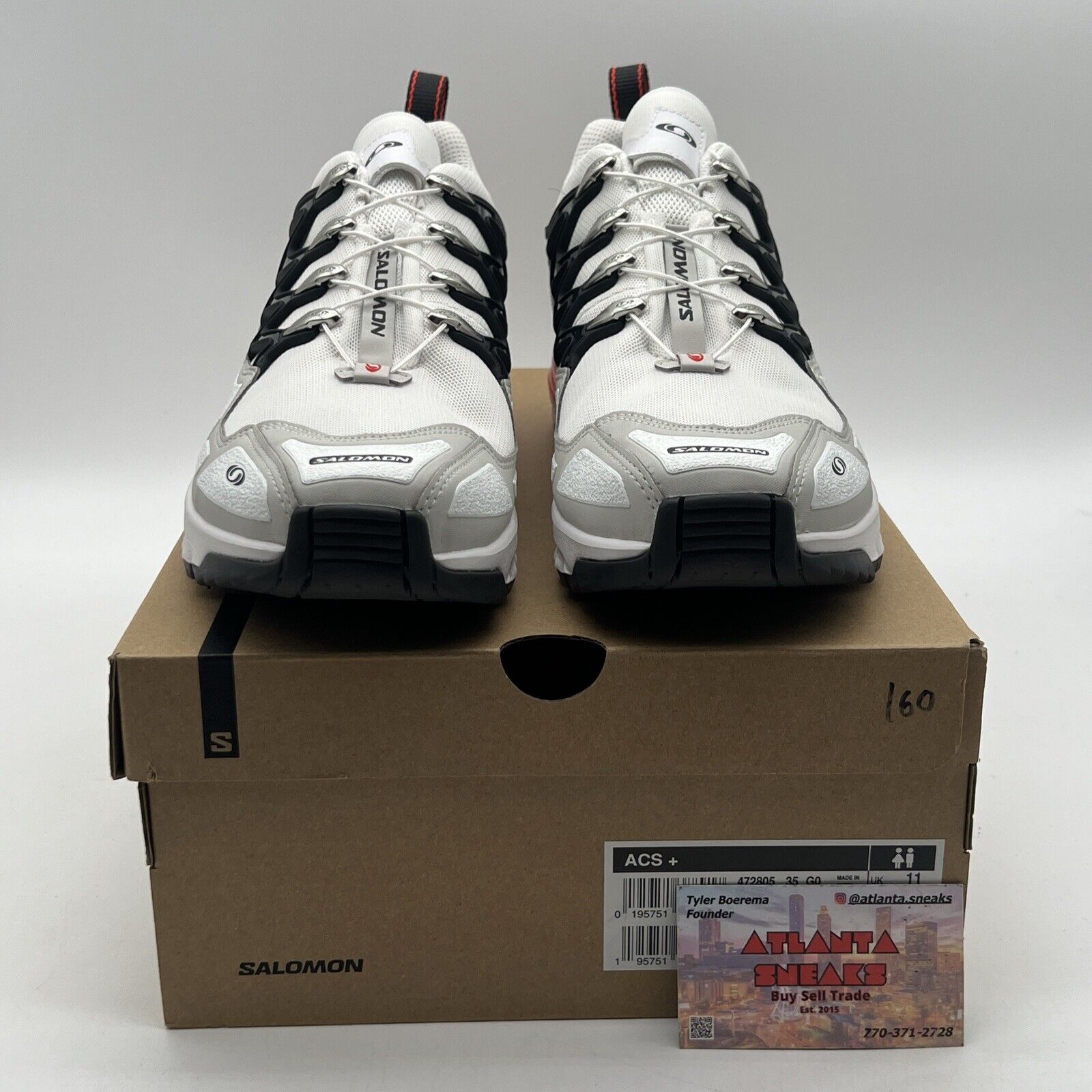 Size 11.5 - Salomon ACS+ OG Lunar Rock Poppy Red Black White (L4720500)