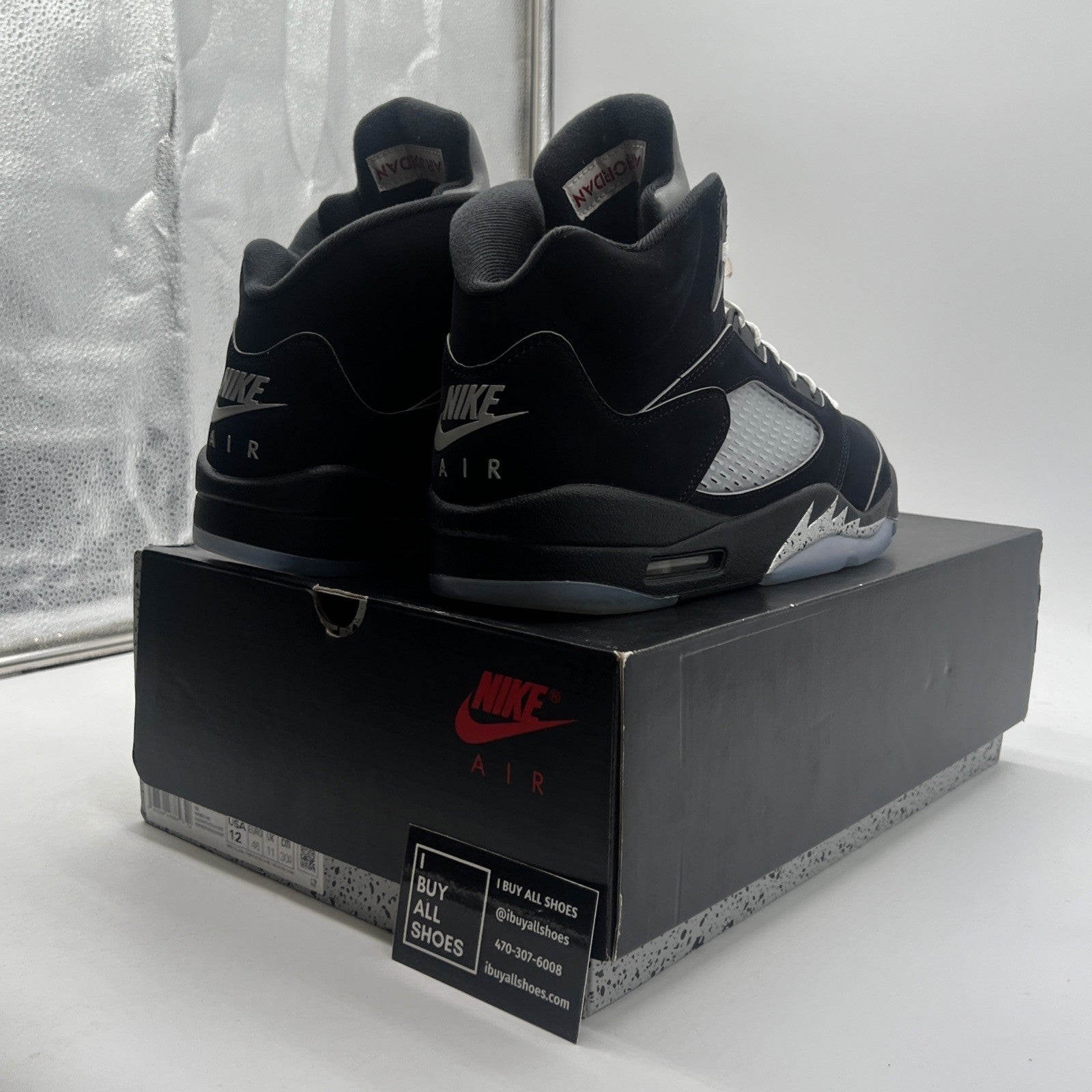 Size 12 - Air Jordan 5 Retro OG Black Metallic Reimagined (HF3975-001)