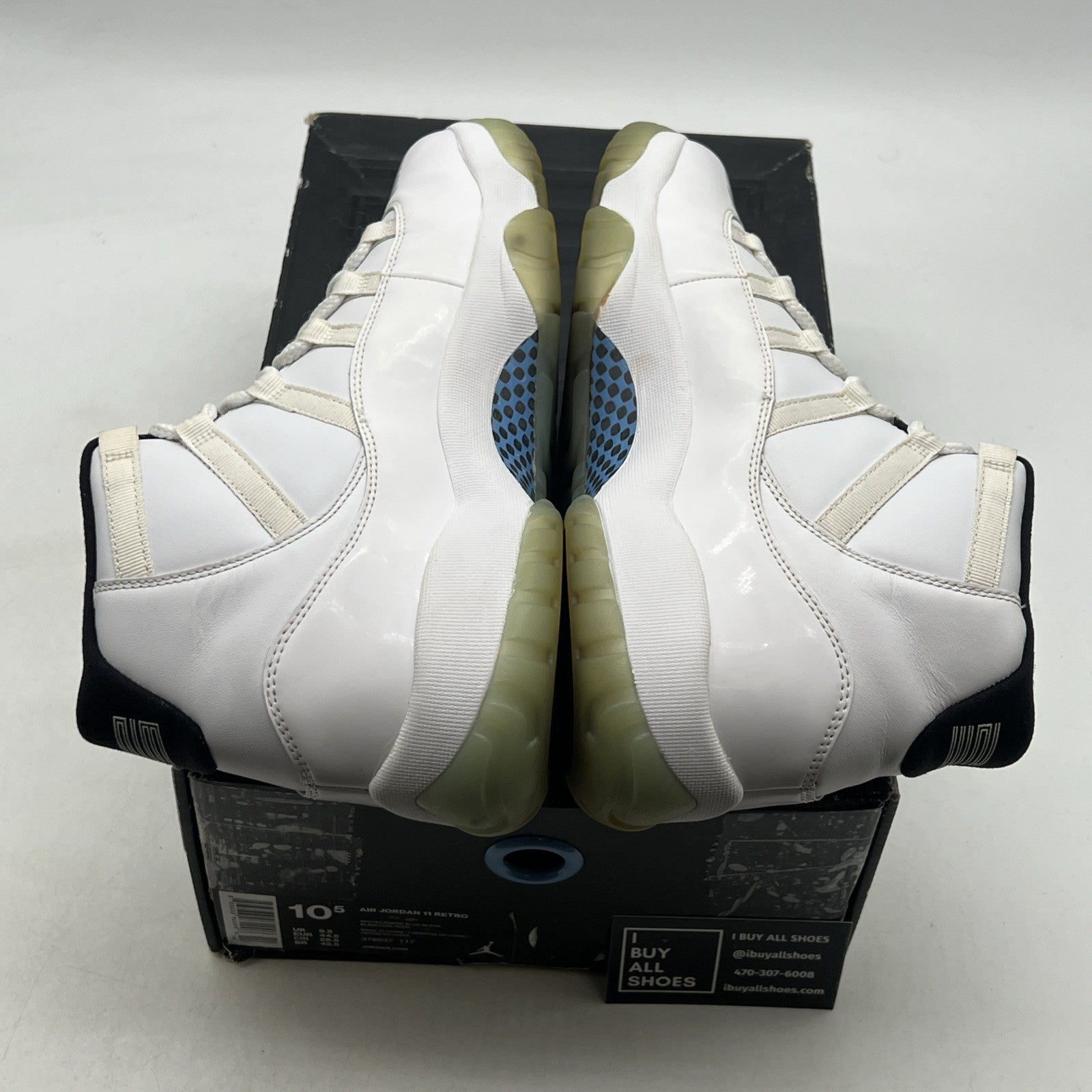 Size 10.5 - Air Jordan 11 Retro High Legend Blue (378037-117)