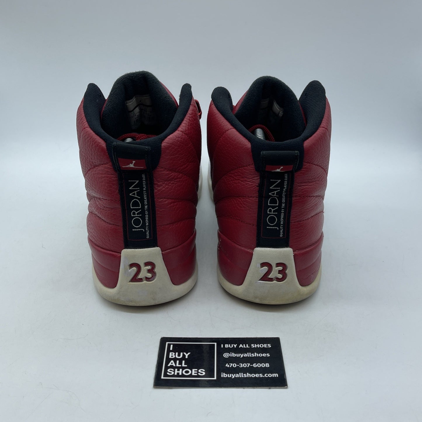 Size 11 - Air Jordan 12 Retro Gym Red White Black Leather (130690-600)