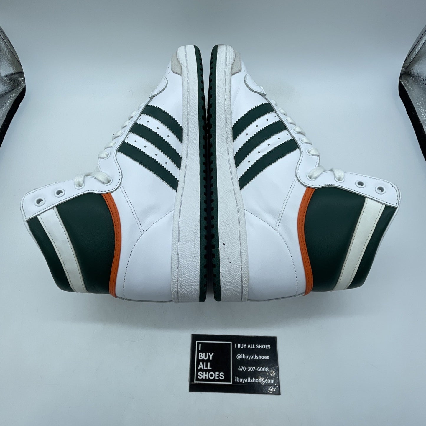 Size 11 - adidas Top Ten High Miami Hurricanes (EF2516)
