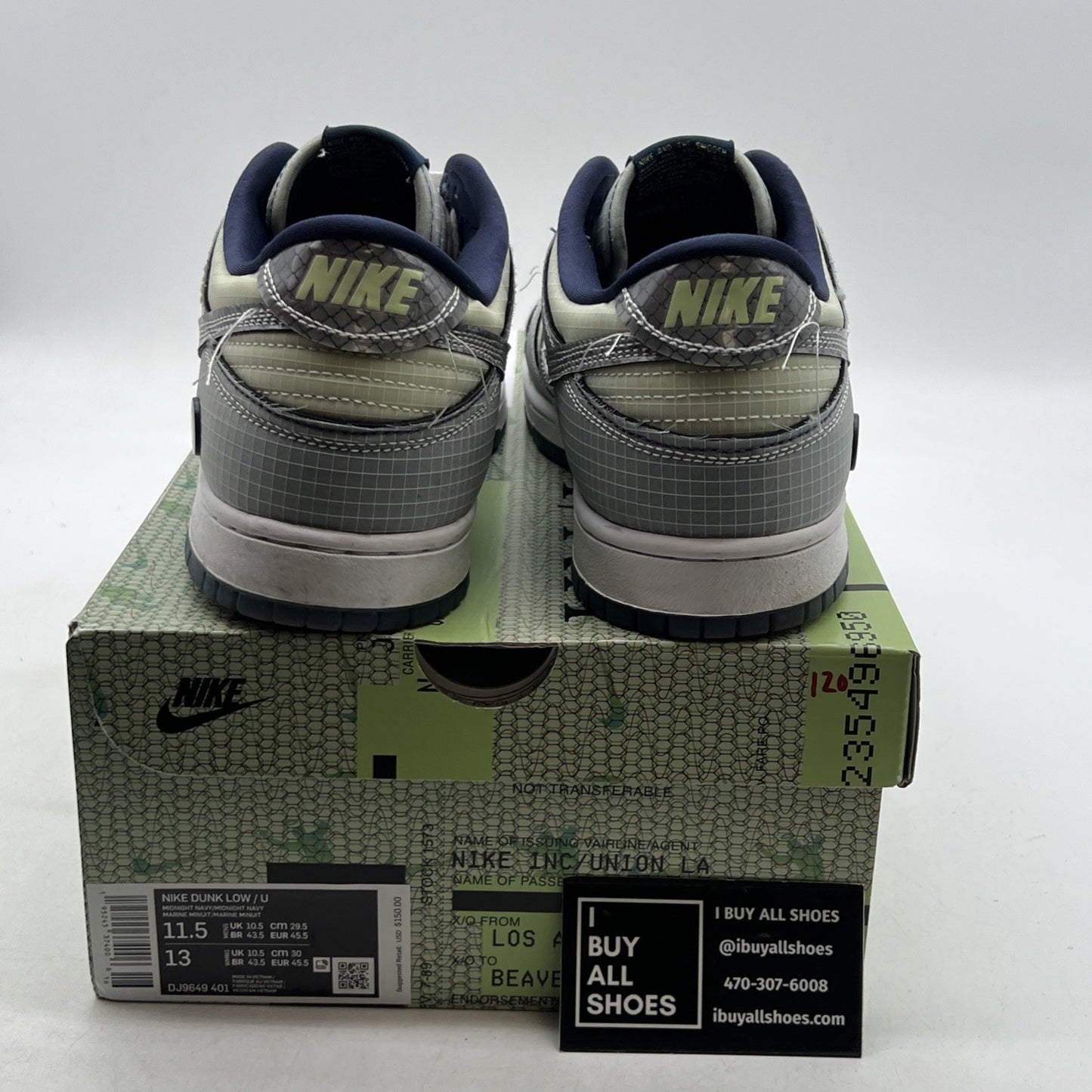 Size 11.5 - Nike Dunk Low x Union LA Marine Minuit/Midnight Navy (DJ9649-401)