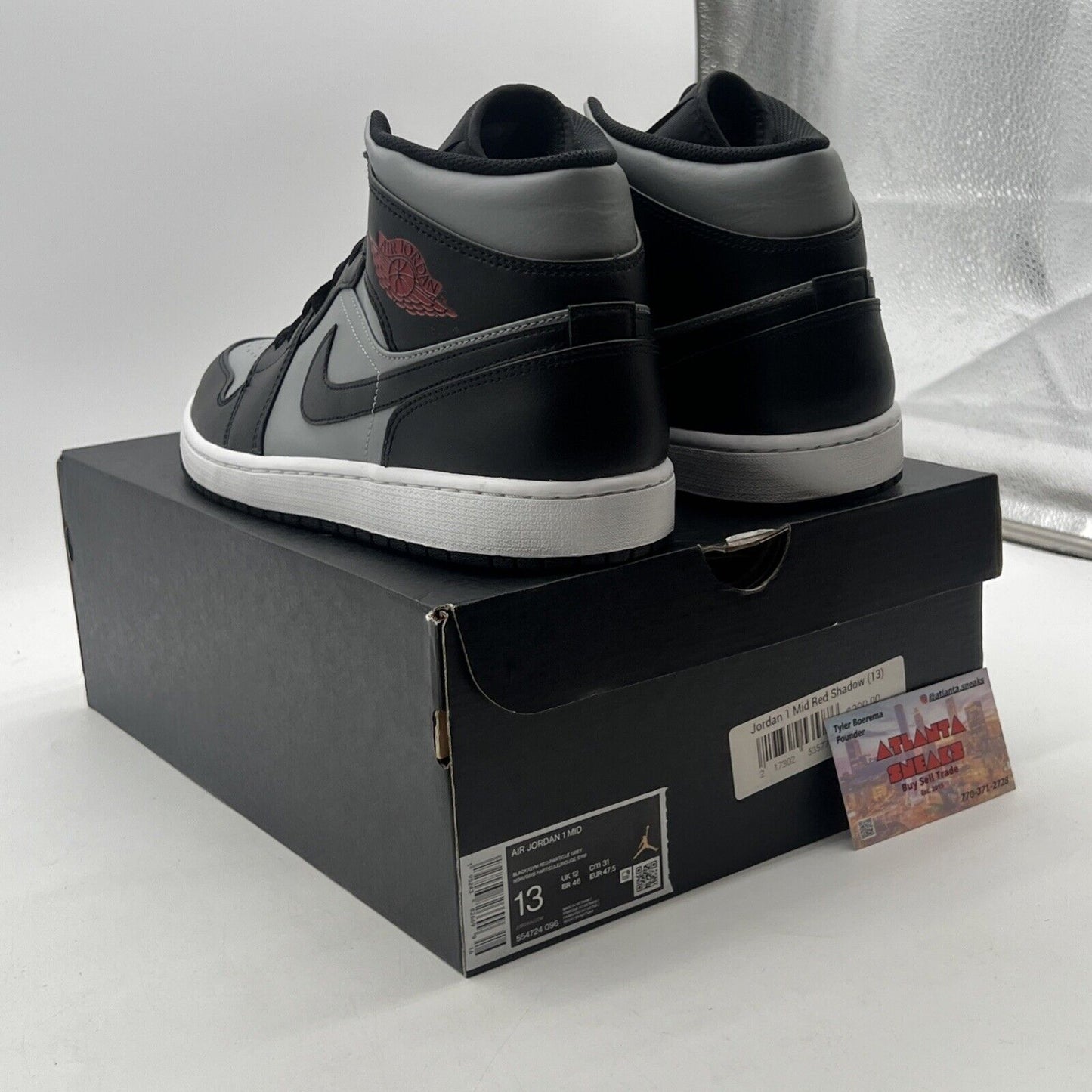 Size 13 - Air Jordan 1 Mid Shadow (554724-096)