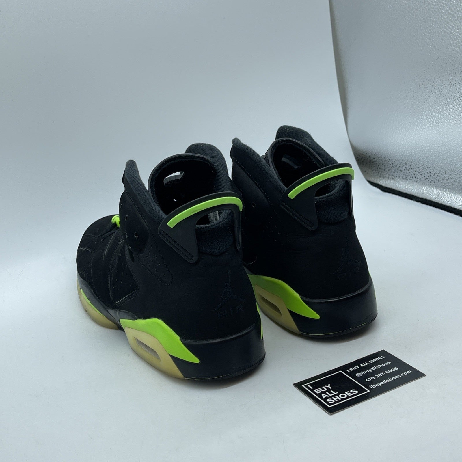 Size 12 - Jordan 6 Retro Electric Green 2021 Black Suede (CT8529-003)