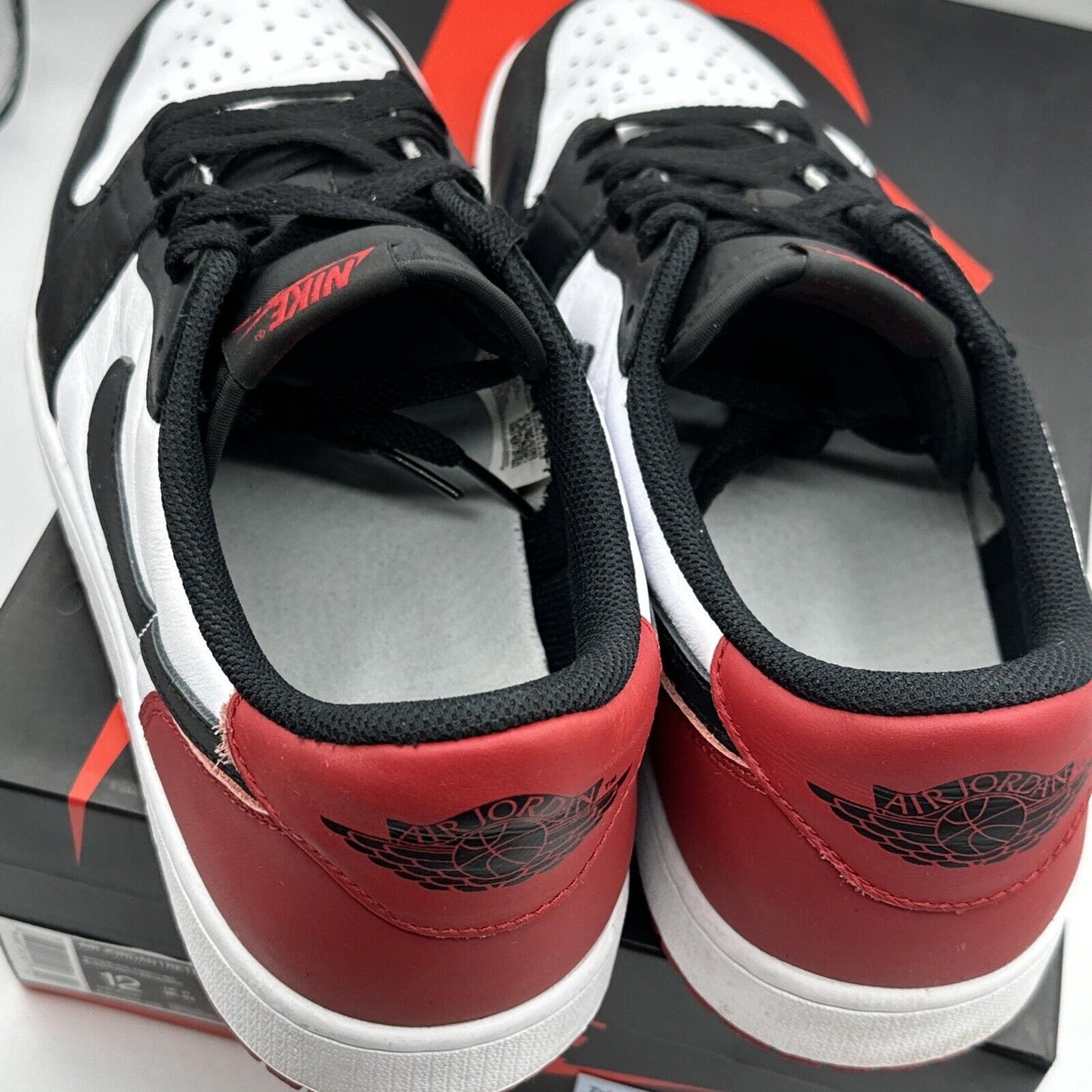 Nike Air Jordan 1 Low OG Black Toe 2023 Men’s 12 Shoes CZ0790-106