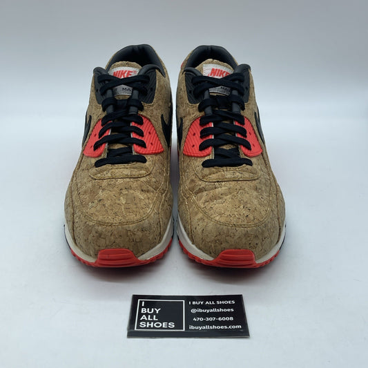 Size 11.5 - Nike Air Max 90 Cork Brown Black Leather (725235-706)