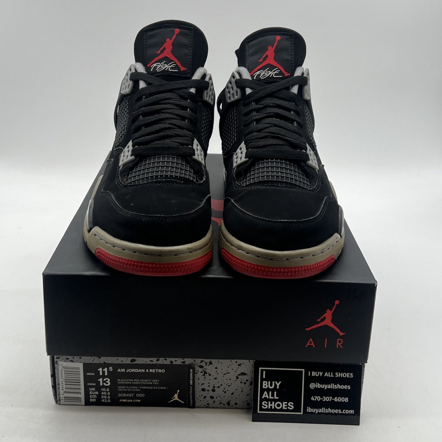 Size 11.5 - Air Jordan 4 Retro OG Mid Bred 2019 (308497-060)