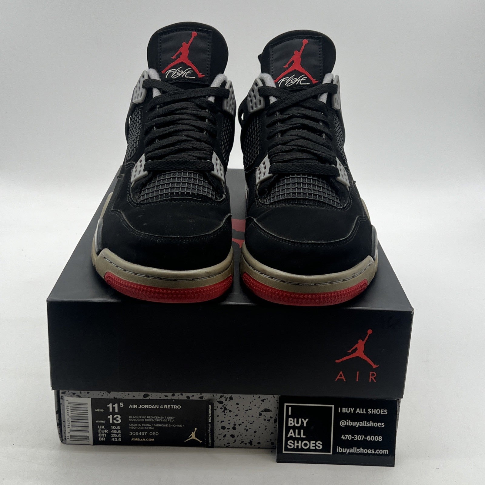 Size 11.5 - Air Jordan 4 Retro OG Mid Bred 2019 (308497-060)