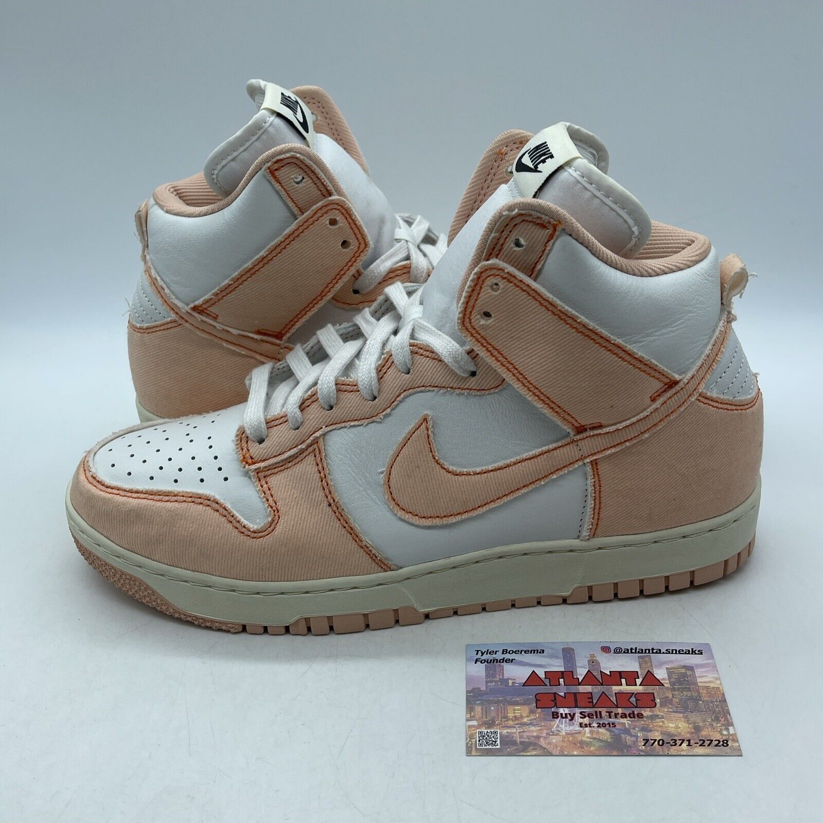 Size 10W - Nike Dunk 1985 High Arctic Orange Pink Suede White (DV1143-800)