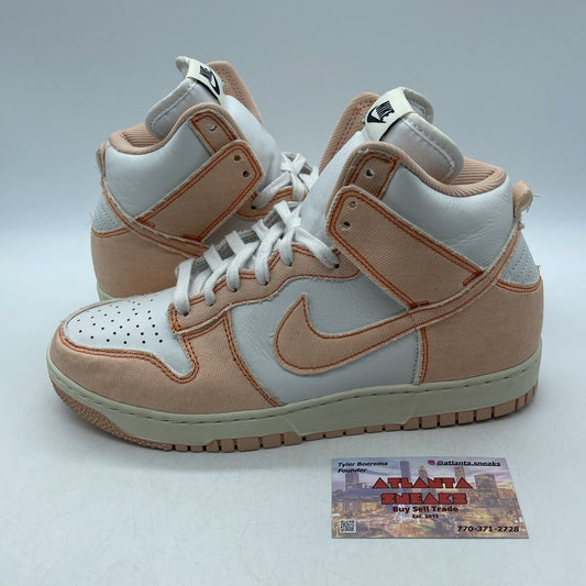 Size 10W - Nike Dunk 1985 High Arctic Orange Pink Suede White (DV1143-800)