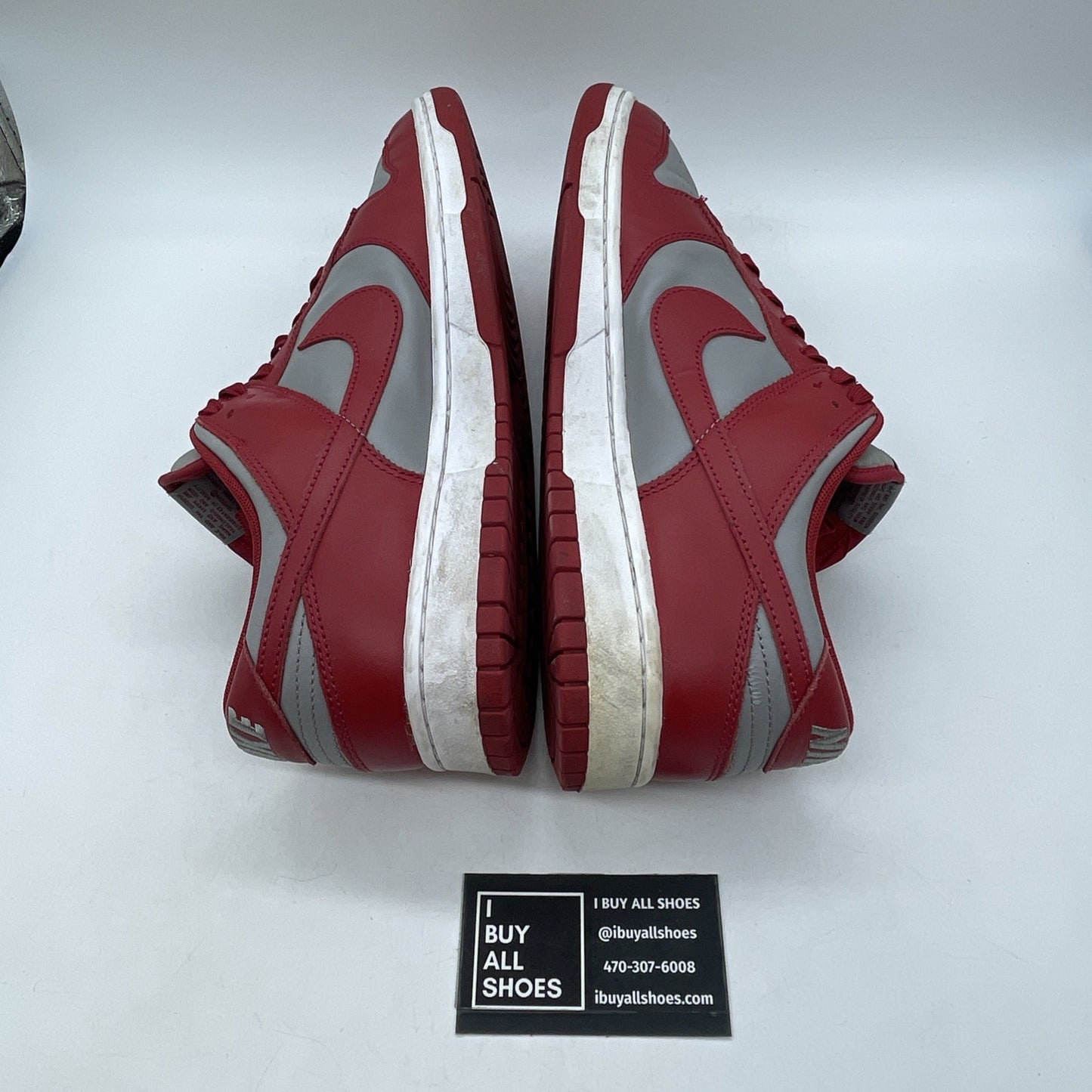 Size 13 - Nike Dunk Low SP UNLV Grey Red Leather (DD1391-002)
