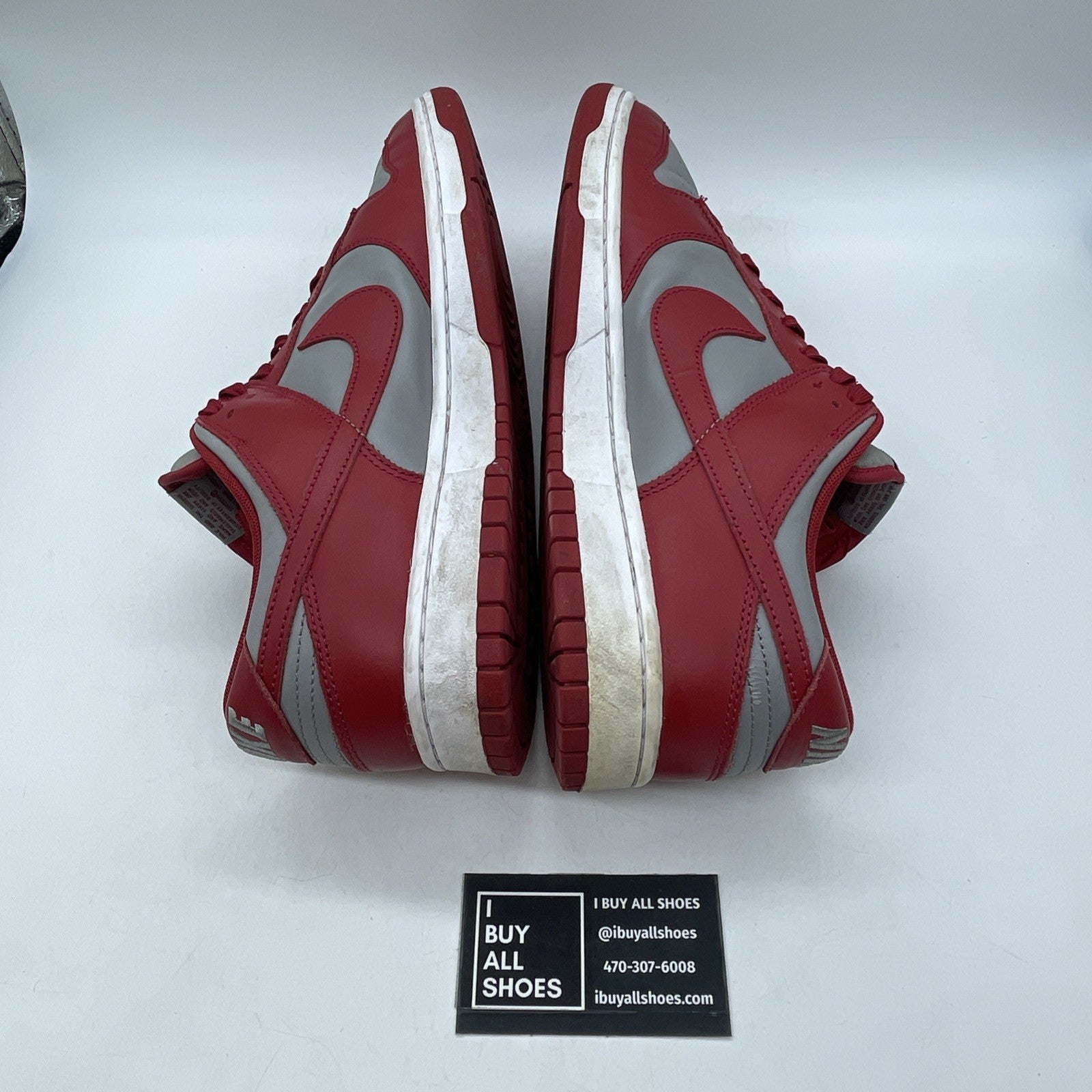 Size 13 - Nike Dunk Low SP UNLV Grey Red Leather (DD1391-002)