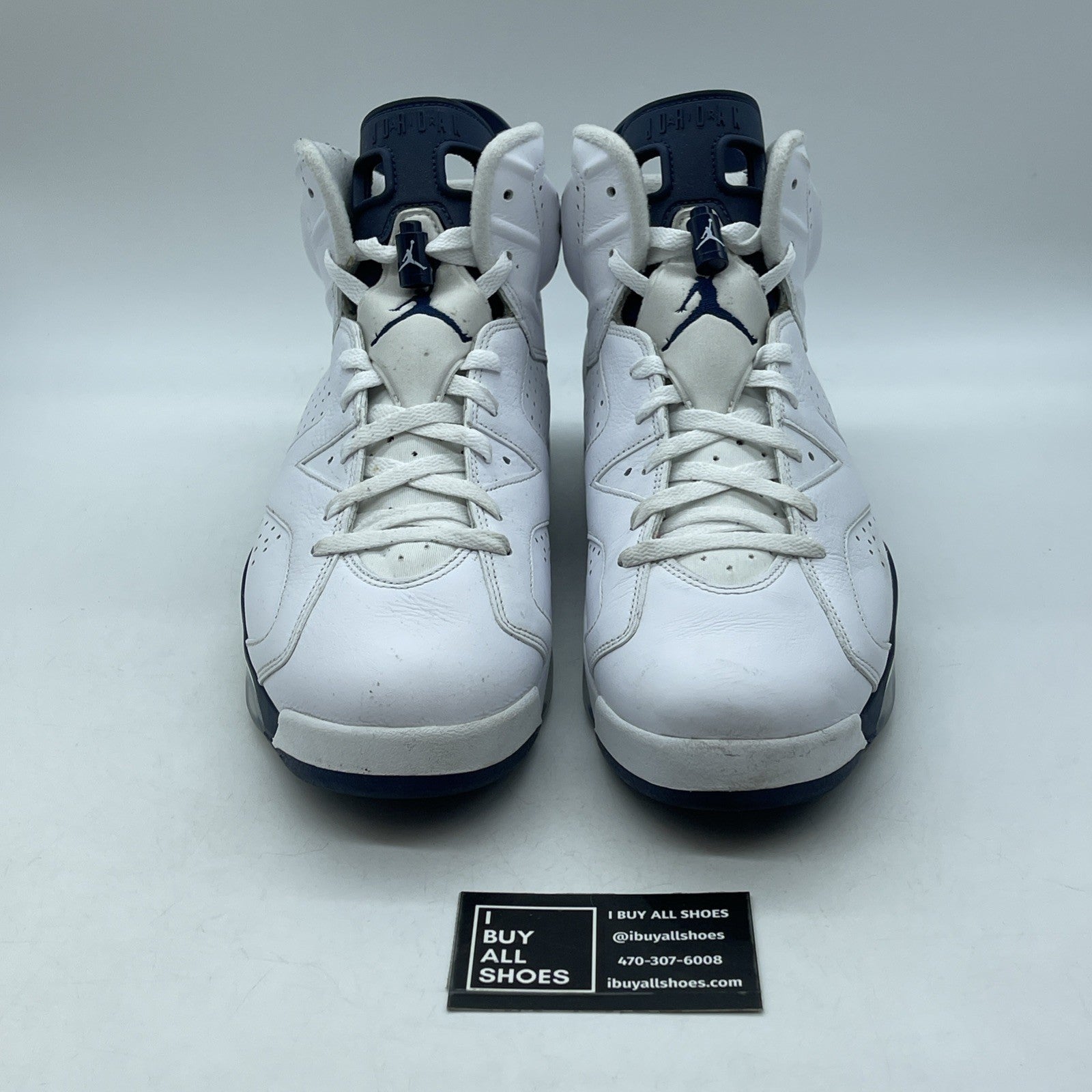 Size 13 - Jordan 6 Retro Midnight Navy White Leather (CT8529-141)
