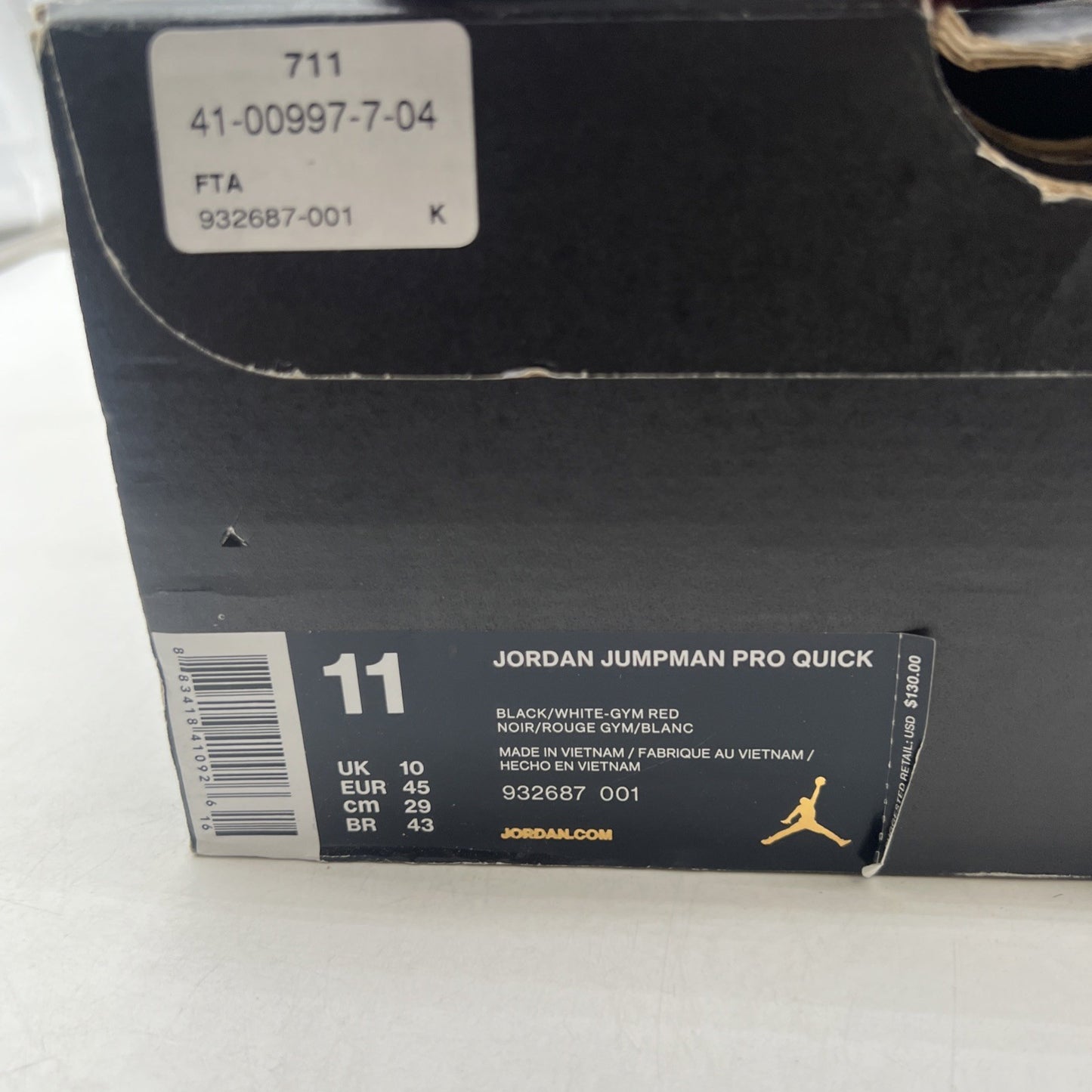 Size 11 - Jordan Jumpman Pro Quick Bred (932687-001)