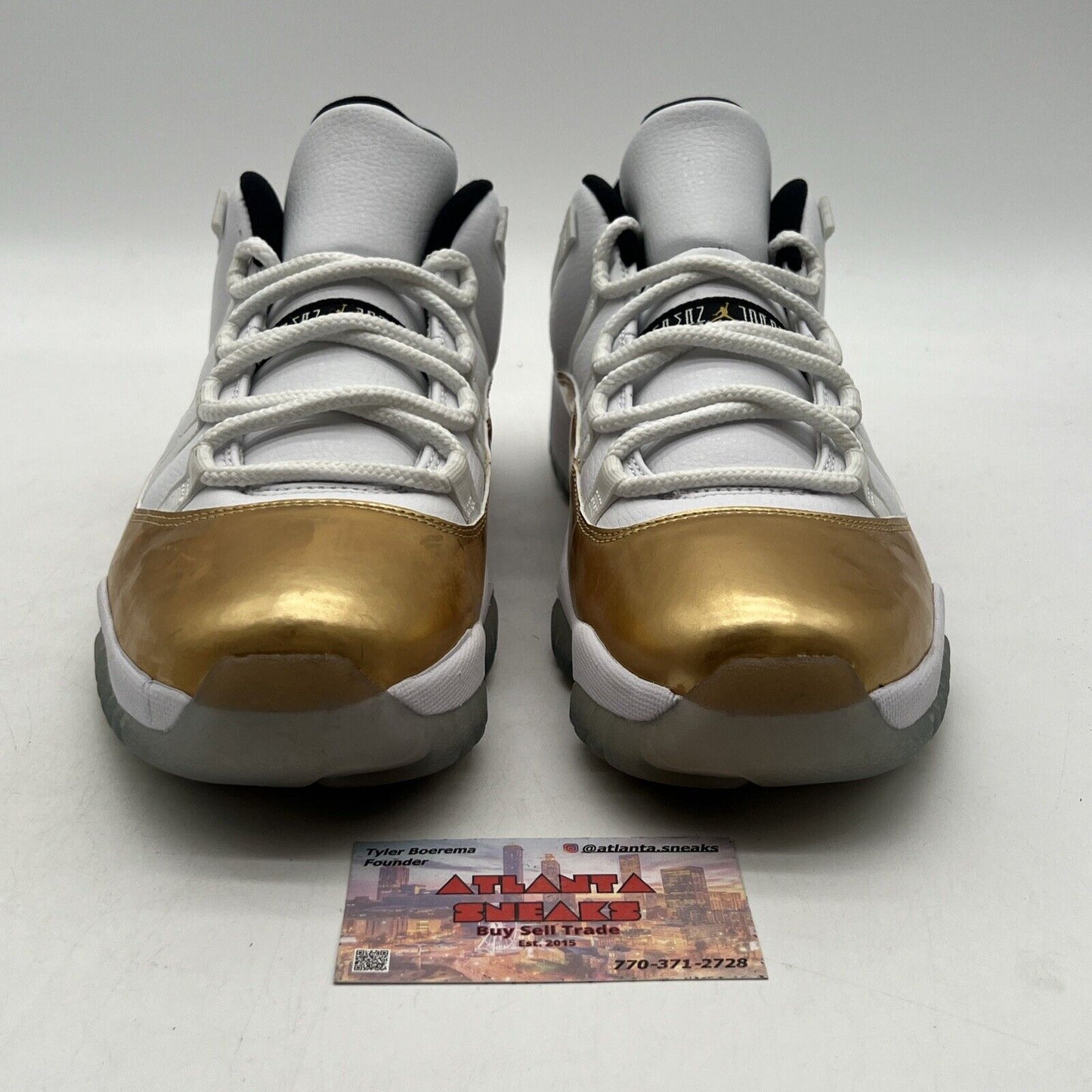 Size 10.5 - Air Jordan 11 Retro Low Closing Ceremony White Gold (528895-103)