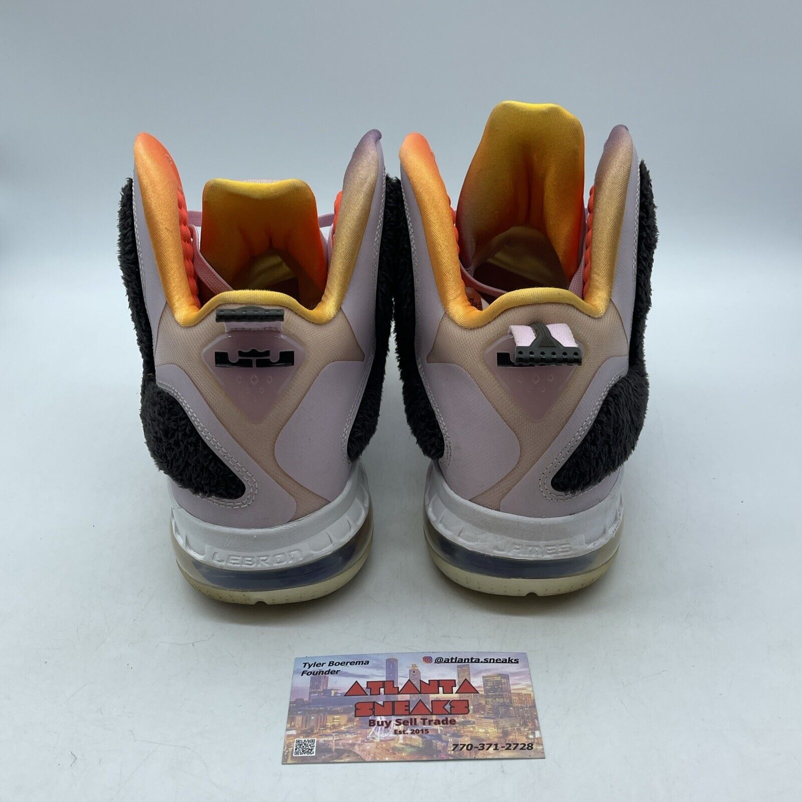 Size 10 - Nike LeBron 9 Regal Pink Brown Orange Suede Leather (DJ3908-600)