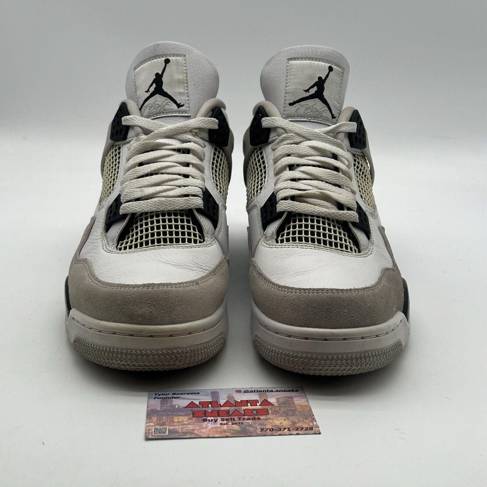 Size 12 - Air Jordan 4 Retro Mid Military Black (DH6927-111)