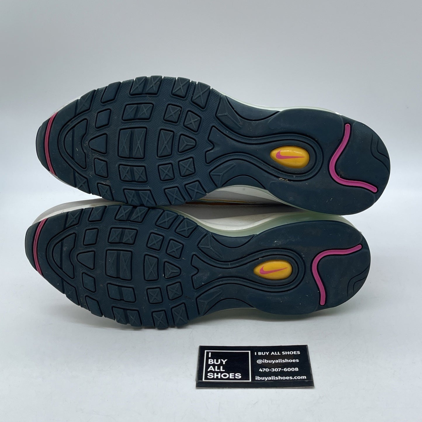 Size 11W - Nike Air Max 98 Teal Fuchsia Grey Yellow Suede (CI9897-301)