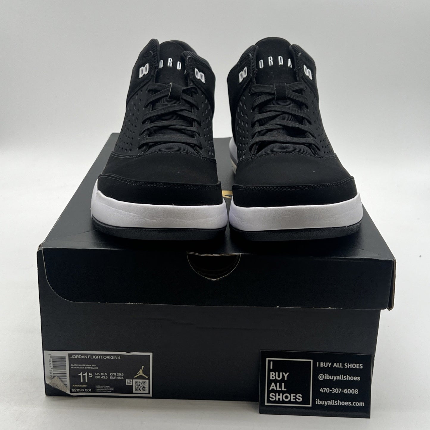 Size 11.5 - Jordan Flight Origin 4 Black (921196-001)