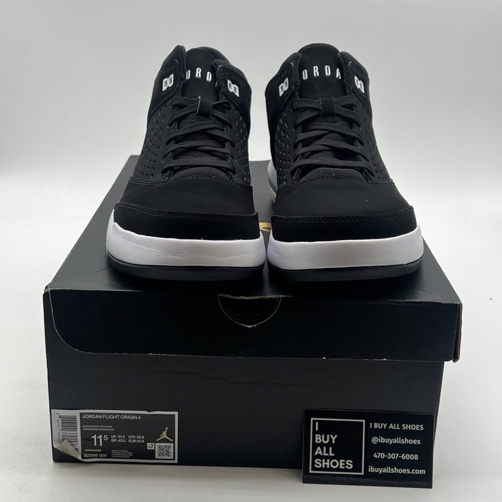 Size 11.5 - Jordan Flight Origin 4 Black (921196-001)