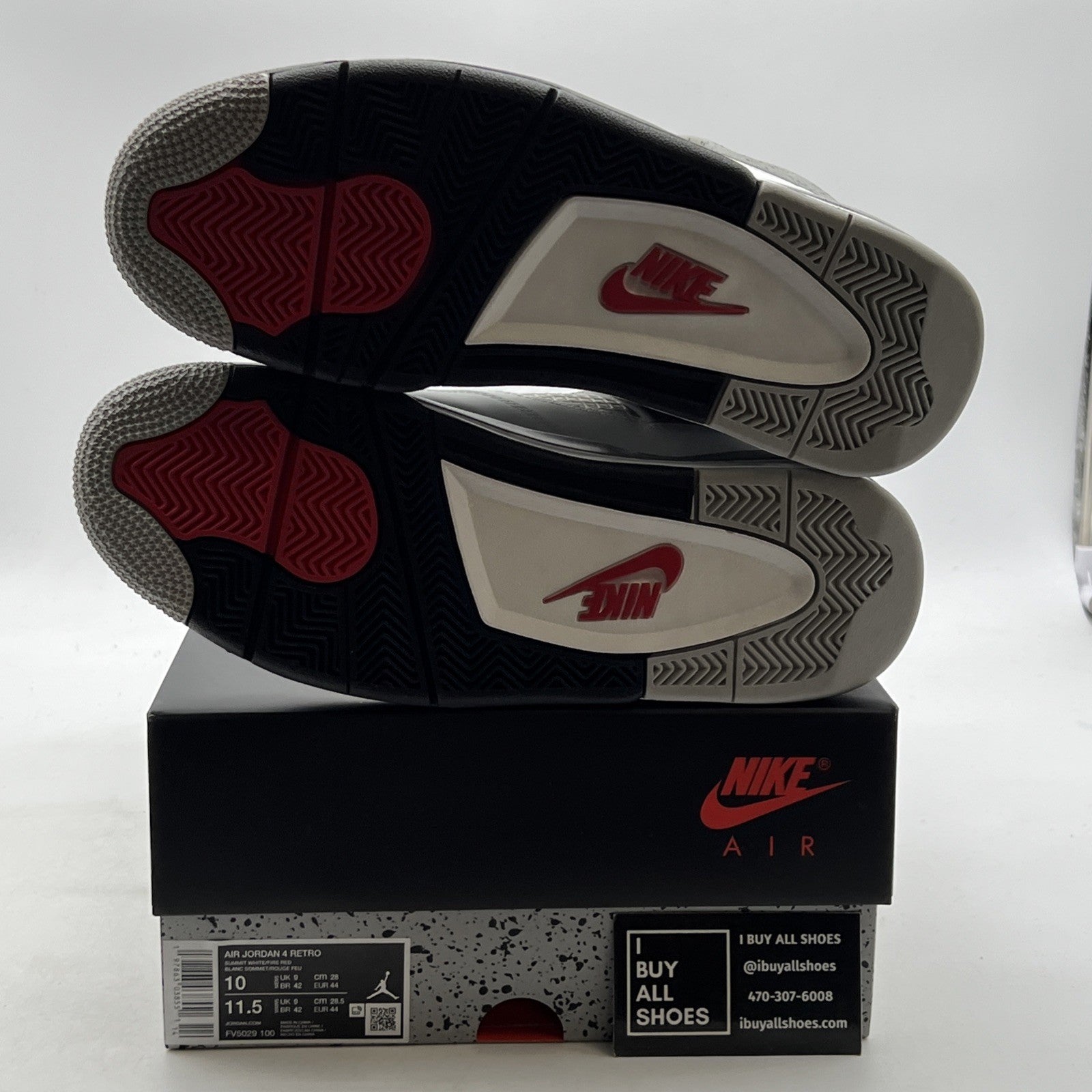 Size 10 - Air Jordan 4 Retro OG 2025 White Cement (FV5029-100)