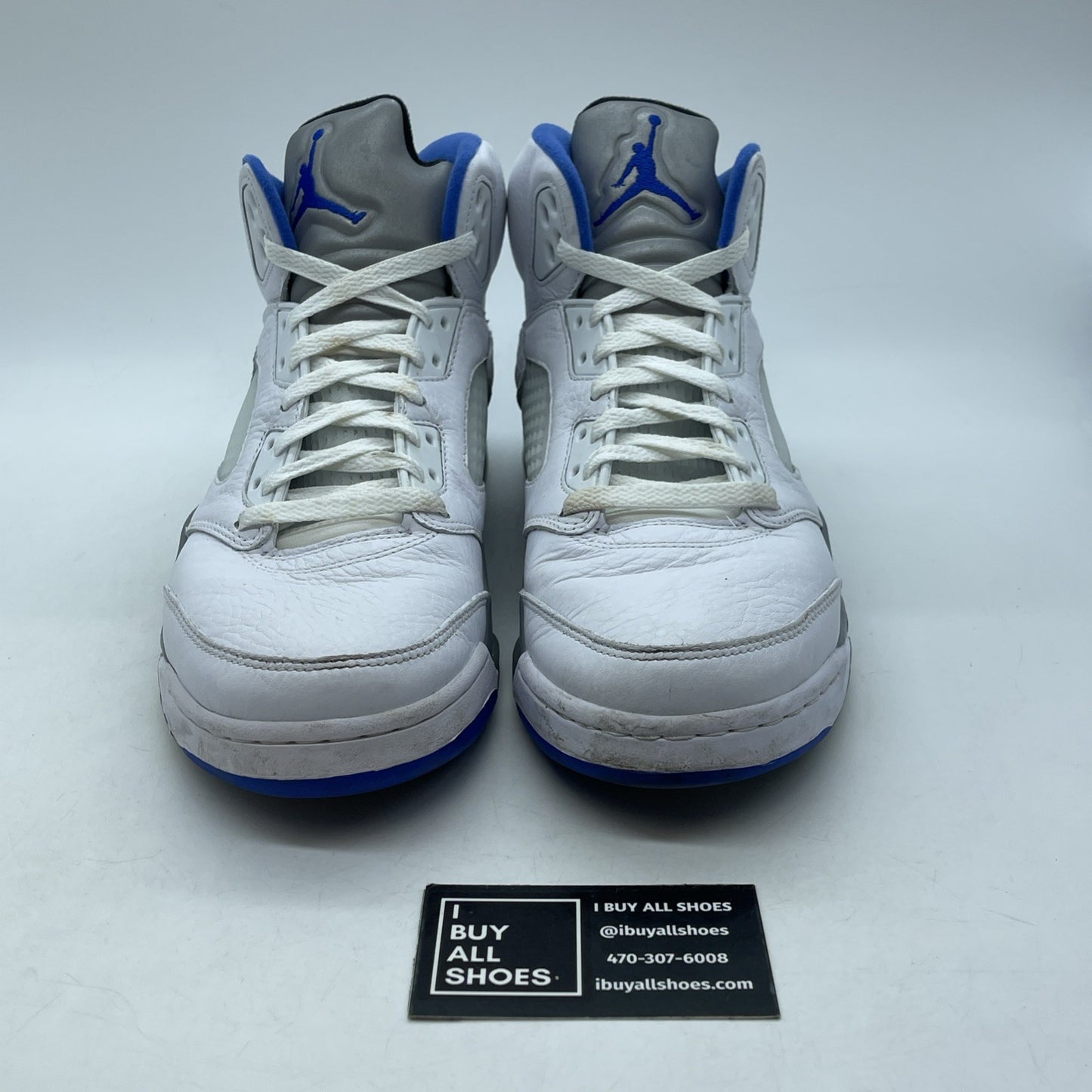 Size 10.5 - Air Jordan 5 Retro Stealth 2.0 Blue White Leather (DD0587-140)