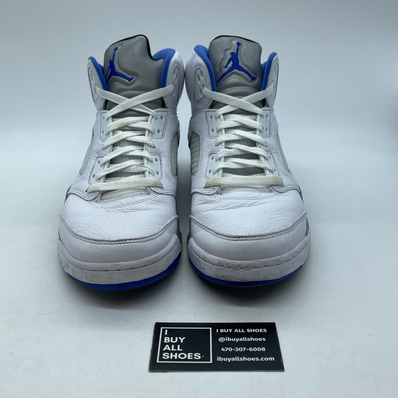 Size 10.5 - Air Jordan 5 Retro Stealth 2.0 Blue White Leather (DD0587-140)