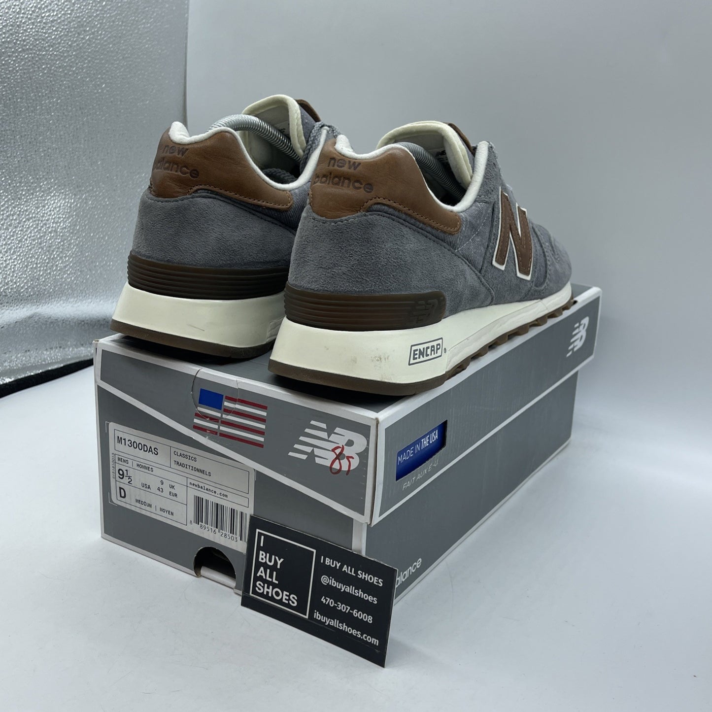Size 9.5 - New Balance Brown Grey Suede Leather (M1300DAS)