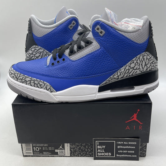 Size 10.5 - Air Jordan 3 Retro Varsity Royal 2020 (CT8532-400)